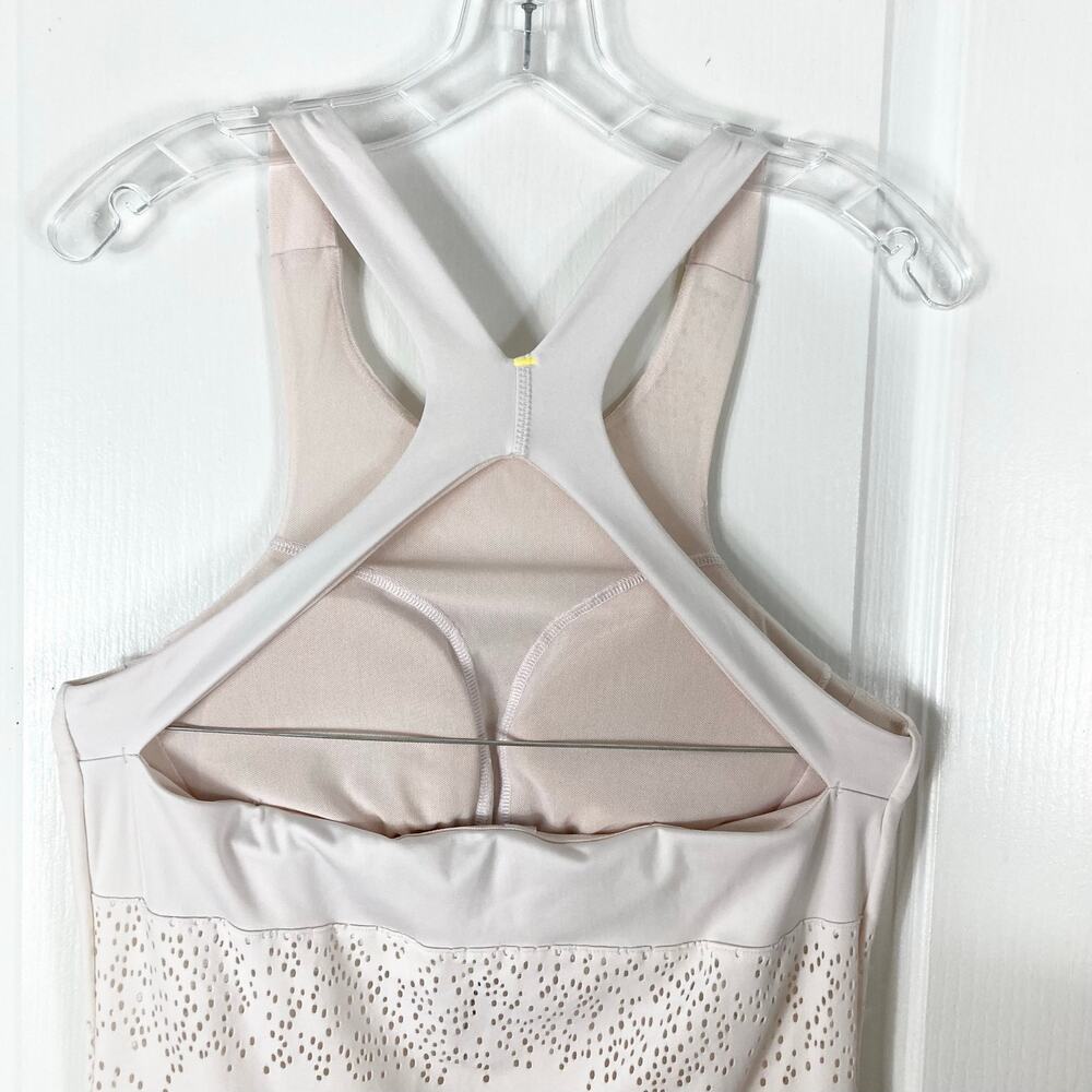 ADIDAS X PARLEY Dress M Cream Racerback Built-In-Bra Tennis Mini-Length - Picture 9 of 16